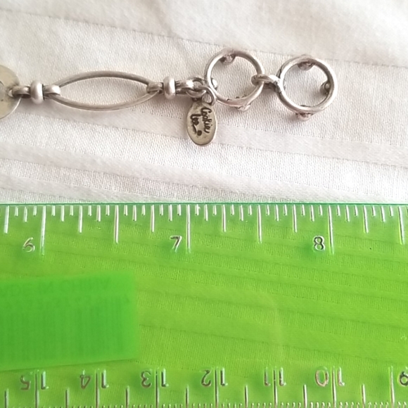 Cookie Lee Silver Oval Round Link Bracelet - Picture 3 of 4